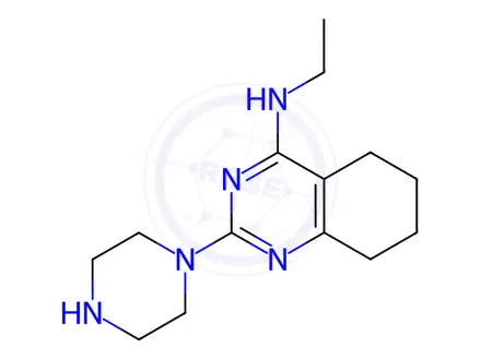 Chemical structure of N-Ethyl-2-(piperazin-1-yl)-5,6,7,8-tetrahydroquinazolin-4-amine