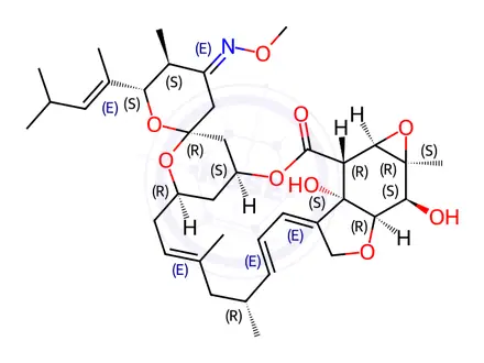 Chemical structure of 3,4-Epoxy-moxidectin