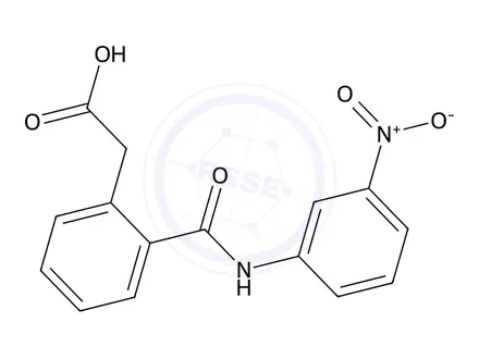 Chemical structure of 2-(2-((3-Nitrophenyl)carbamoyl)phenyl)acetic acid