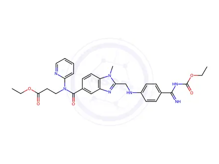Chemical structure of N-Ethoxycarbonyl Dabigatran Ethyl Ester