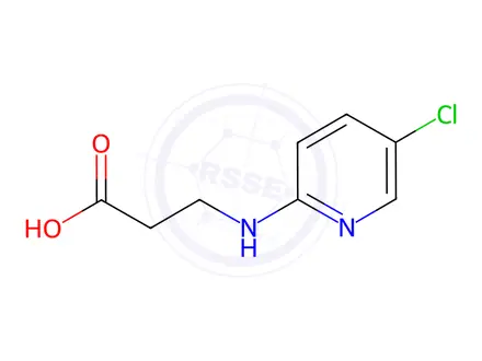 Chemical structure of 3-(5-CHLORO-PYRIDIN-2-YLAMINO)-PROPIONIC ACID