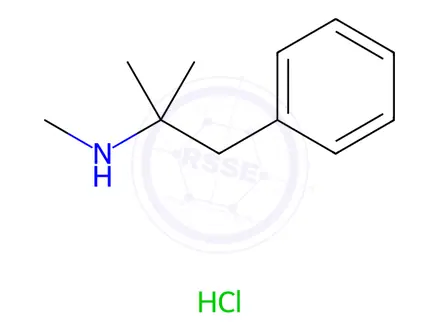 Chemical structure of Mephentermine Hydrochloride
