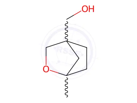 Chemical structure of 2-Oxabicyclo[2.2.1]heptane-4-methanol, 1-methyl-