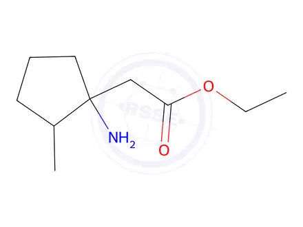 Chemical structure of Ethyl 2-(1-amino-2-methylcyclopentyl)acetate