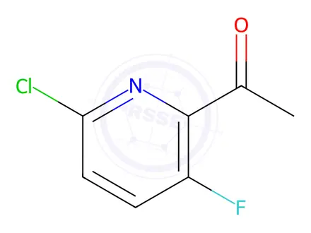 Chemical structure of 1-(6-Chloro-3-fluoropyridin-2-yl)ethanone
