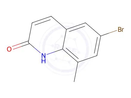 Chemical structure of 6-Bromo-8-methyl-1,2-dihydroquinolin-2-one