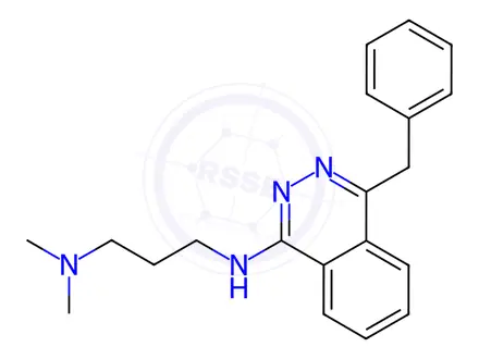 Chemical structure of N1-(4-benzylphthalazin-1-yl)-N3,N3-dimethylpropane-1,3-diamine
