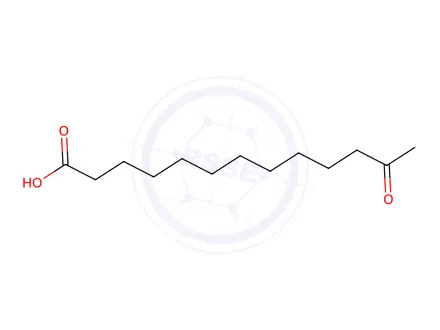 Chemical structure of 12-oxotridecanoic acid