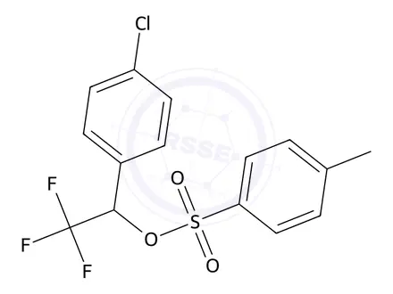 Chemical structure of 1-(4-Chlorophenyl)-2,2,2-trifluoroethyl 4-methylbenzenesulfonate