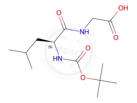 Chemical structure of Boc-Leu-Gly-OH