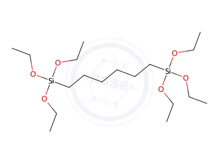 Chemical structure of 1,6-Bis(triethoxysilyl)hexane