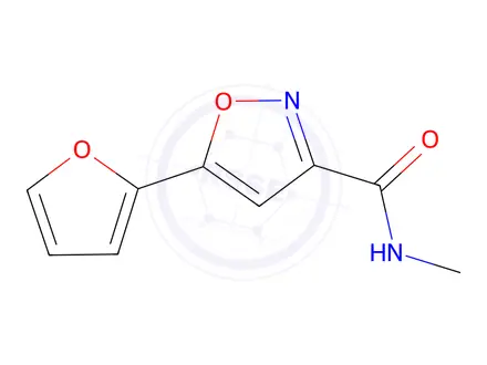 Chemical structure of 5-(Furan-2-yl)-n-methyl-1,2-oxazole-3-carboxamide