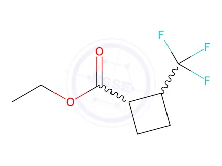 Chemical structure of Ethyl 2-(trifluoromethyl)cyclobutane-1-carboxylate