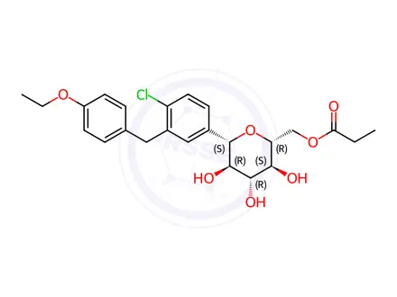 Chemical structure of Dapagliflozin Impurity 448