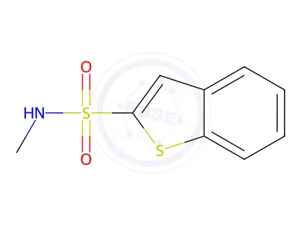 Chemical structure of N-methyl-1-benzothiophene-2-sulfonamide