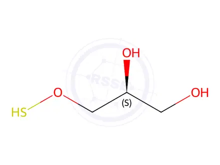 Chemical structure of (2S)-3-Mercapto-1,2-Propanediol