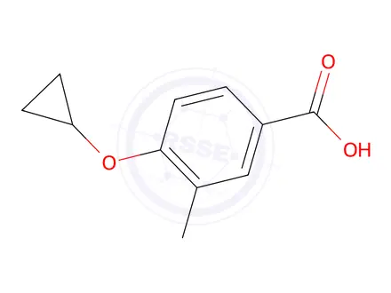 Chemical structure of 4-Cyclopropoxy-3-methylbenzoic acid