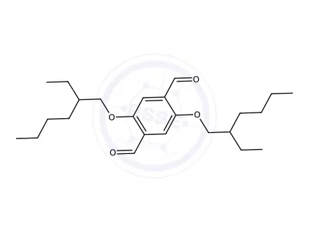 Chemical structure of 2,5-Bis((2-ethylhexyl)oxy)terephthalaldehyde