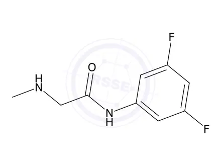 Chemical structure of N-(3,5-Difluorophenyl)-2-(methylamino)acetamide