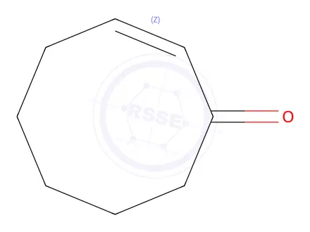Chemical structure of (2Z)-2-cyclooctan-1-one