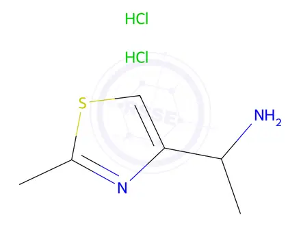 Chemical structure of 4-Thiazolemethanamine, alpha,2-dimethyl-, dihydrochloride