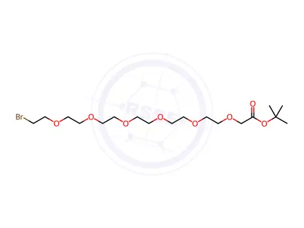 Chemical structure of Br-PEG6-CH2COOtBu