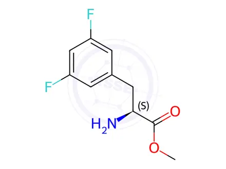 Chemical structure of Methyl (2S)-2-amino-3-(3,5-difluorophenyl)propanoate