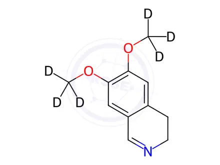 Chemical structure of 6,7-Bis(methoxy-d3)-3,4-dihydroisoquinoline