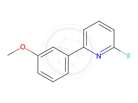 Chemical structure of 2-Fluoro-6-(3-methoxyphenyl)pyridine