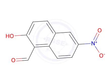 Chemical structure of 2-hydroxy-6-nitronaphthalene-1-carbaldehyde
