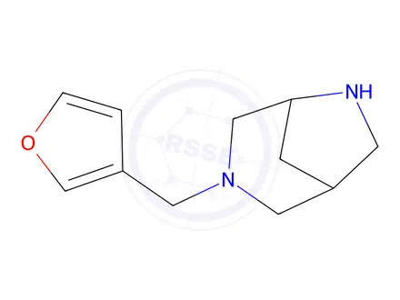 Chemical structure of 3-(Furan-3-ylmethyl)-3,6-diazabicyclo[3.2.1]octane
