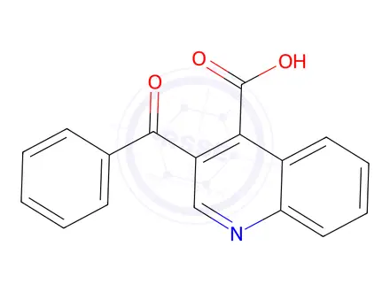 Chemical structure of 3-Benzoylquinoline-4-carboxylic acid