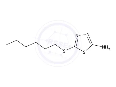 Chemical structure of 5-(Hexylthio)-1,3,4-thiadiazol-2-amine