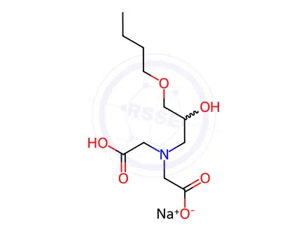 Chemical structure of N-(3-N-BUTOXY-2-HYDROXYPROPYL)IMINODIACETIC ACID MONOSODIUM SALT