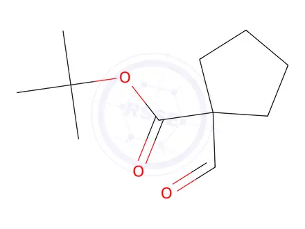 Chemical structure of Tert-butyl 1-formylcyclopentane-1-carboxylate