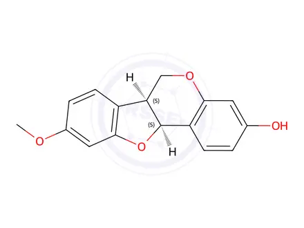 Chemical structure of (+)-Medicarpin