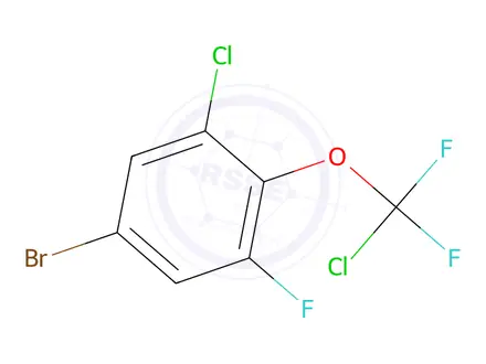 Chemical structure of 5-Bromo-1-chloro-2-(chlorodifluoromethoxy)-3-fluorobenzene