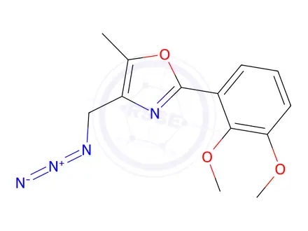 Chemical structure of 4-(Azidomethyl)-2-(2,3-dimethoxyphenyl)-5-methyl-1,3-oxazole