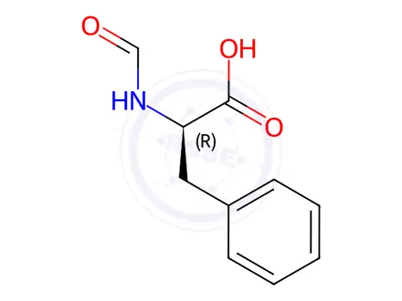 Chemical structure of N-Formyl-D-phenylalanine