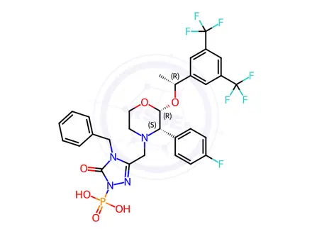 Chemical structure of Fosaprepitant Dimeglumine Impurity F (Dimeglumine salt)