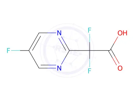 Chemical structure of 2,2-Difluoro-2-(5-fluoropyrimidin-2-yl)acetic acid
