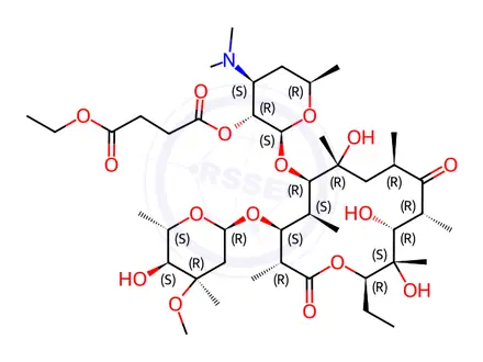 Chemical structure of Erythromycin Ethylsuccinate Impurity P