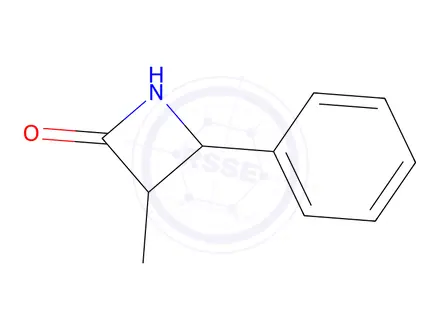 Chemical structure of 3-methyl-4-phenylazetidin-2-one