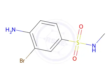 Chemical structure of 4-Amino-3-bromo-N-methylbenzenesulfonamide
