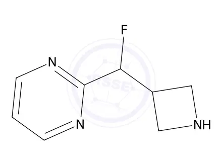 Chemical structure of 2-(Azetidin-3-ylfluoromethyl)pyrimidine