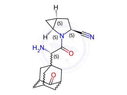 Chemical structure of Saxagliptin Impurity 134