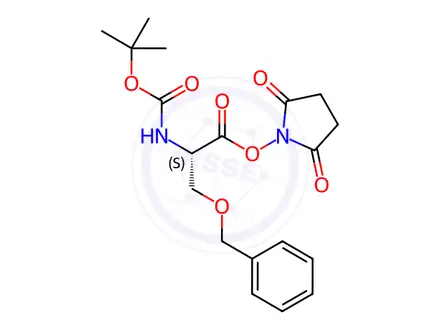Chemical structure of Boc-Ser(Bzl)-OSu