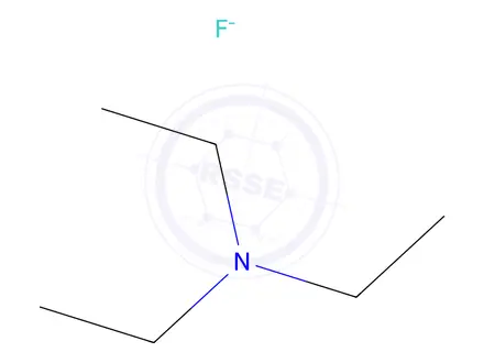 Chemical structure of triethylammonium fluoride