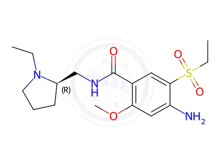 Chemical structure of R-Amisulpride