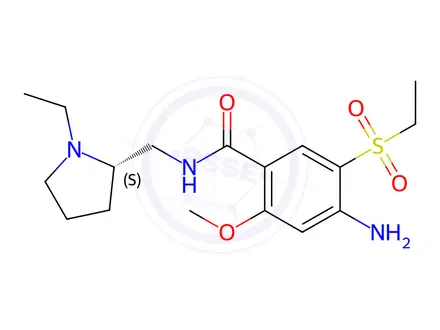 Chemical structure of S-Amisulpride